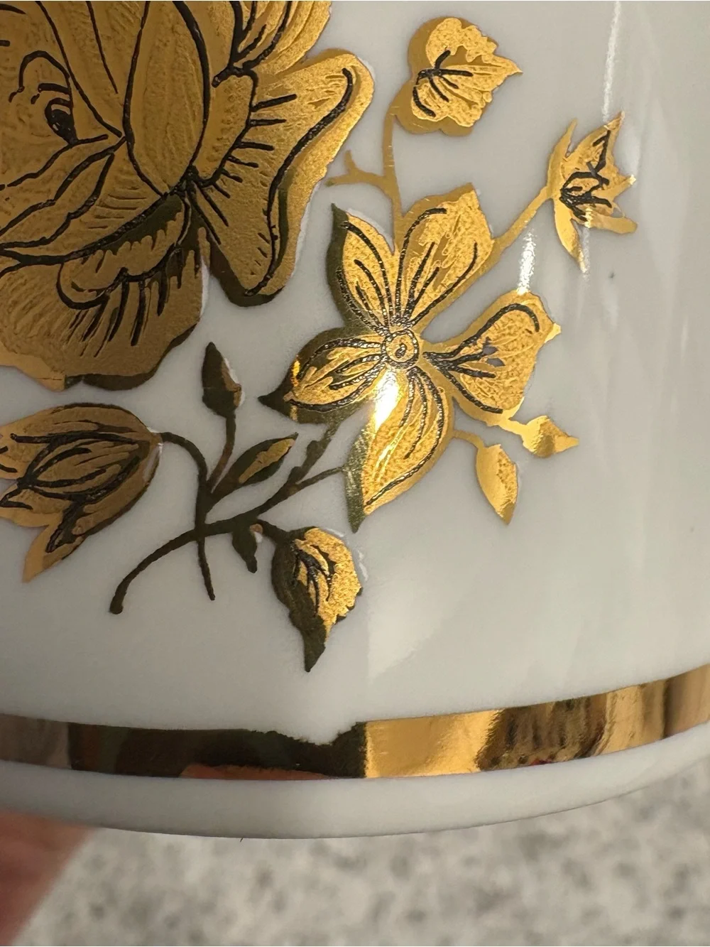 Haas & Czjzek Original Cobalt blue gold ornate Porcelain mugs lot of 5 vintage